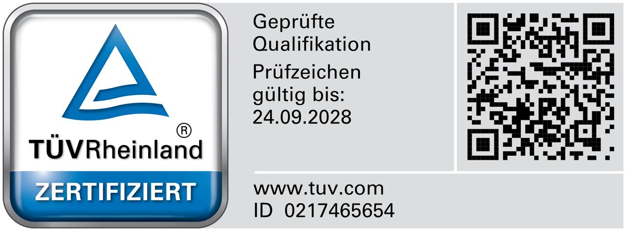 TÜV zertifizierter KI Trainer, Zertifikat vom TÜV